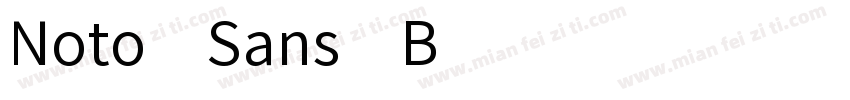 Noto Sans B字体转换
